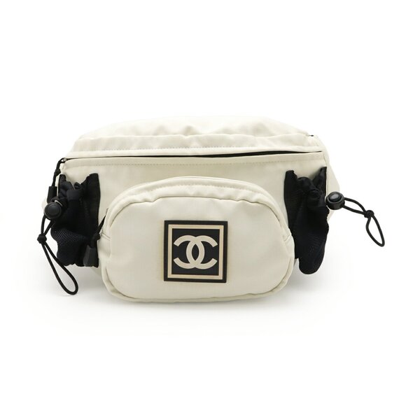 CHANEL Black Logo Fanny Pack - Picture 2 of 10